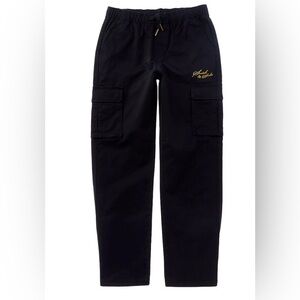 Scotch & Soda boys Stretch Twill Pant cargo utility drawstring navy L 10-12